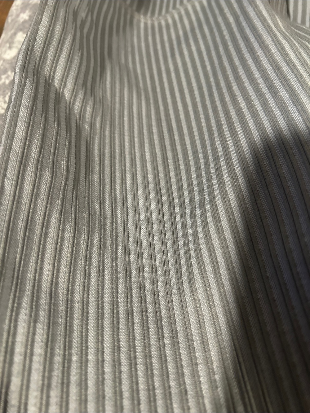 Fabletics Light Grey Ribbed Leggings - Picture 3 of 3